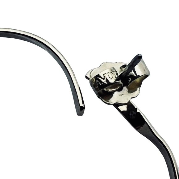 Avon Gold Tone Heart Hoop Pierced Earrings (5659) - Picture 5 of 5